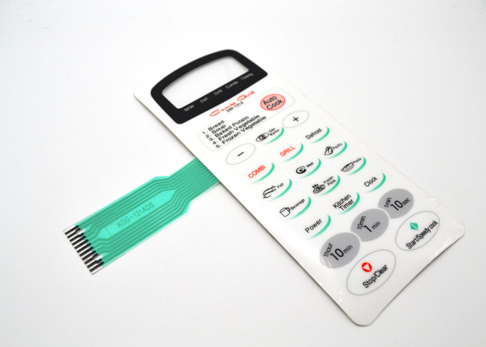 Flache Schlüssel-nicht Tastmembranschalter-Tastatur für den Mikrowellen-Ofen staubdicht