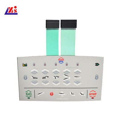 Wasserdichter Membran-Platten-Schalter LED hintergrundbeleuchteter für industrielle Geräte