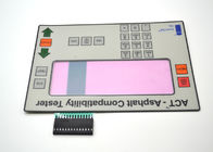 HAUSTIER prägeartiger Tastmembranschalter mit Rosa farbiger transparenter Anzeige