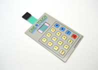 Flach/prägte Druckknopf-Membranschalter-Tastatur mit LCD-Anzeigen-Fenster