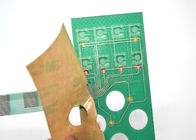 Druckknopf-einzelner Membranschalter LED, flache PWB-Membranschalter-Platte