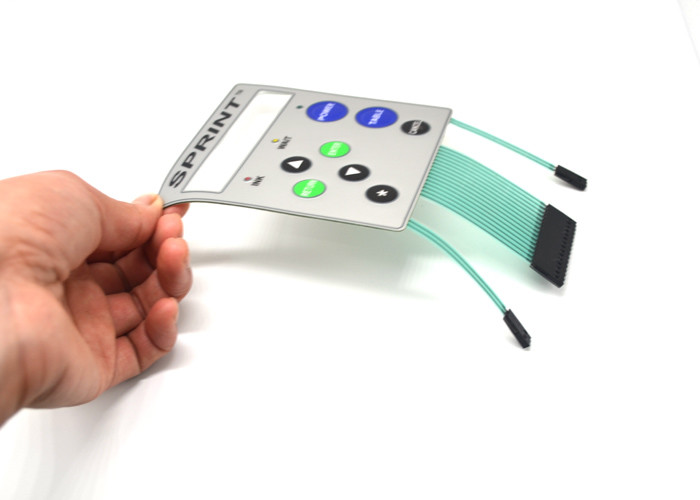 Drucker-Regler LED Membranschalter mit prägeartigen Tastknöpfen