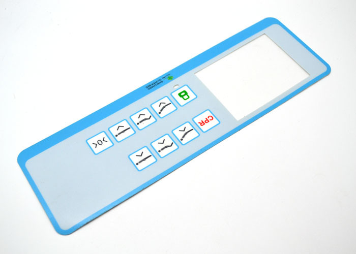 Prägeartige flache Schlüssel-Membranschalter-Platte, Membranschalter-Tastatur