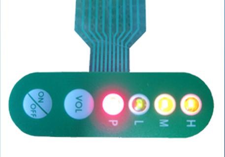 Wasserdichter Membran-Schaltersteuerungs-Kontrollbereich LED von hinten beleuchteter für industrielle Geräte